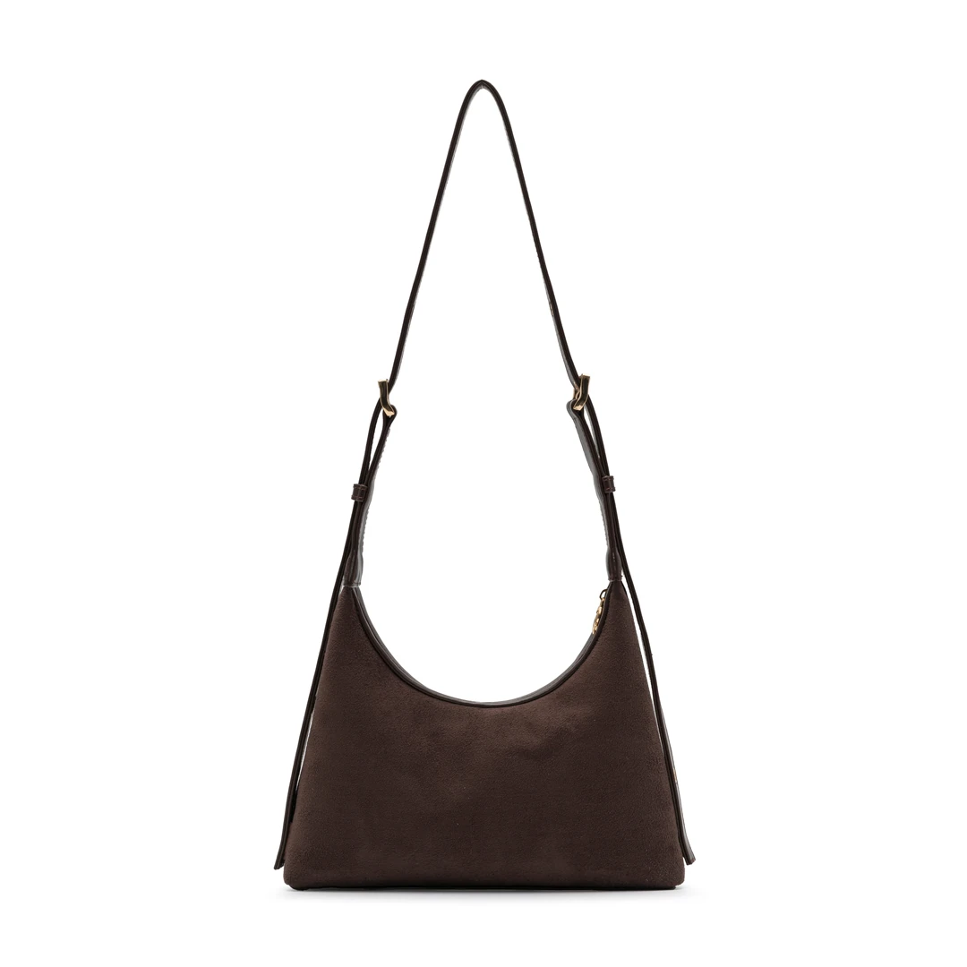 Octo – Suede Brown No7 | Süet Kahverengi Omuz Çantası