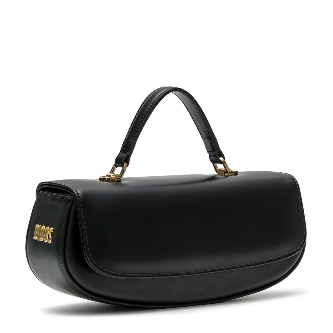 Chicky - Olive No12 | Siyah Deri Omuz Çantası