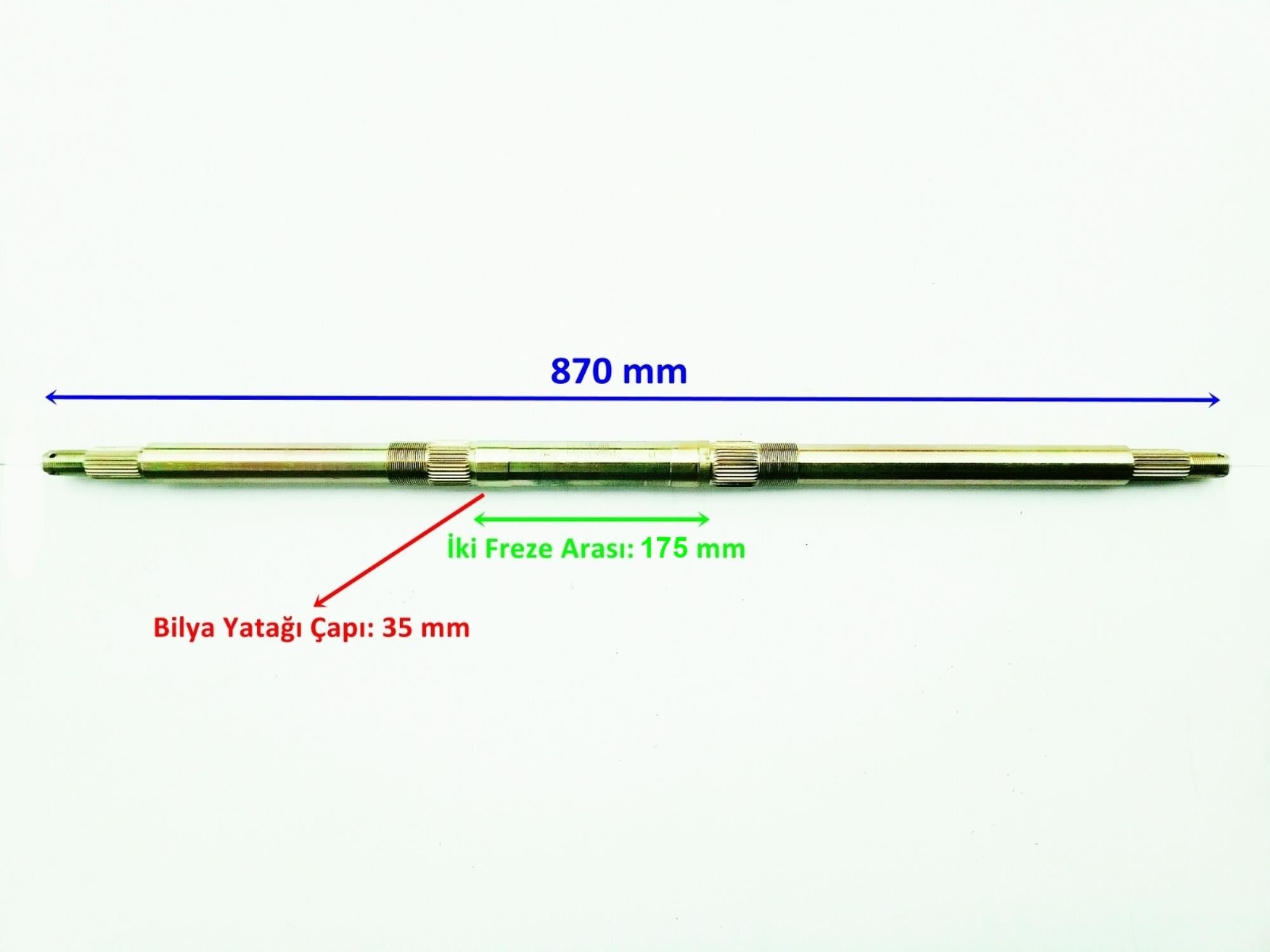 7ATV1015-80-XY-KB ATV TERRATRACK 200 KUBA XY 150 AKS 866 MM BİLYA YATAĞI 35 MM 23 FREZE ÖM