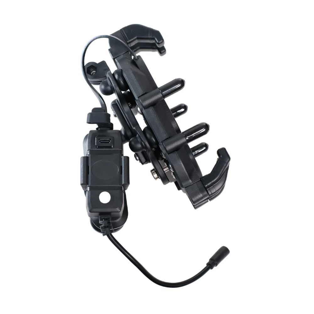 KNMASTER TT-860WU KABLOSUZ ŞARJLI TÜM MOTOSİKLETLERE UYUMLU TELEFON TUTUCU