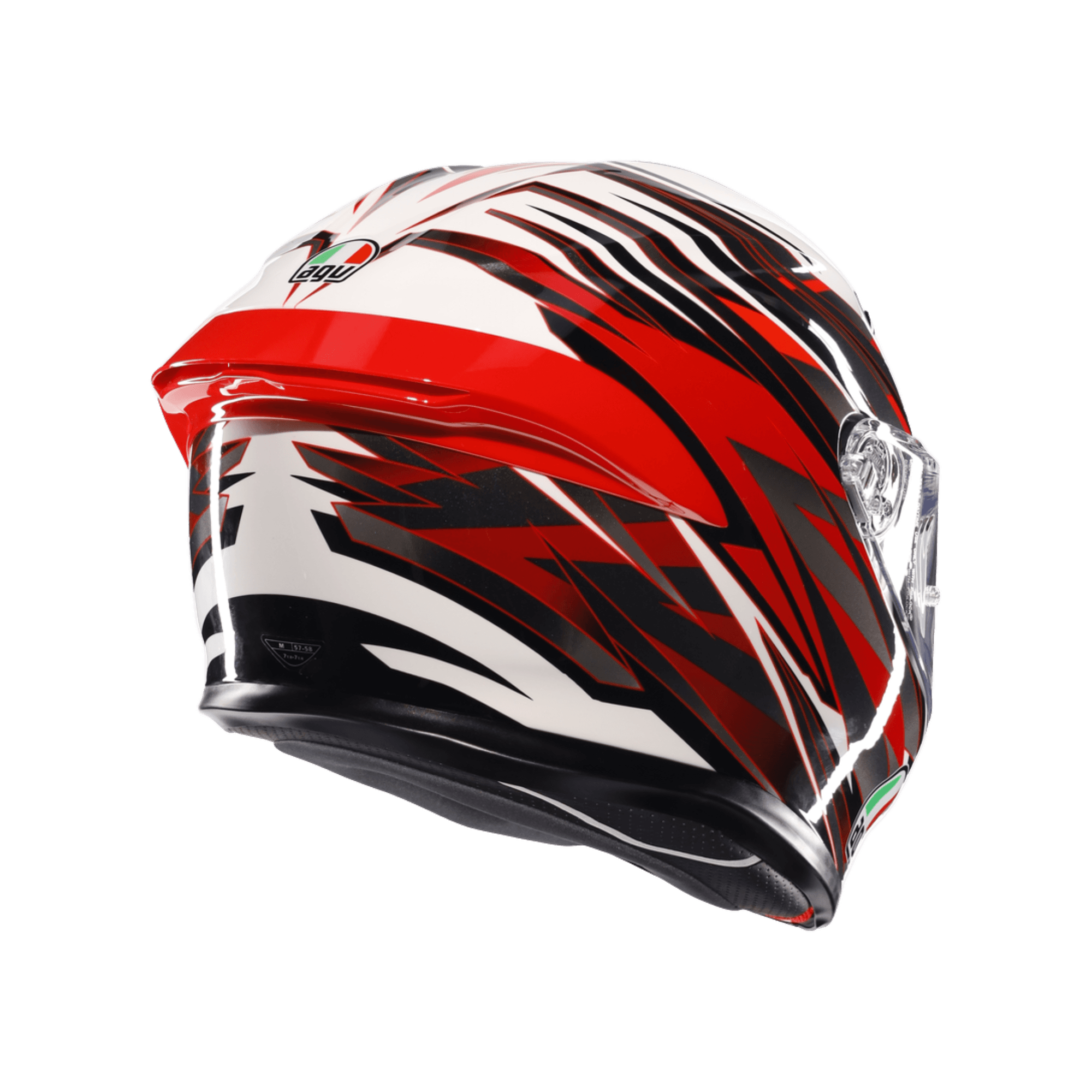 AGV KASK/K6 S MPLK REEVAL WHITE RED GREY M0165
