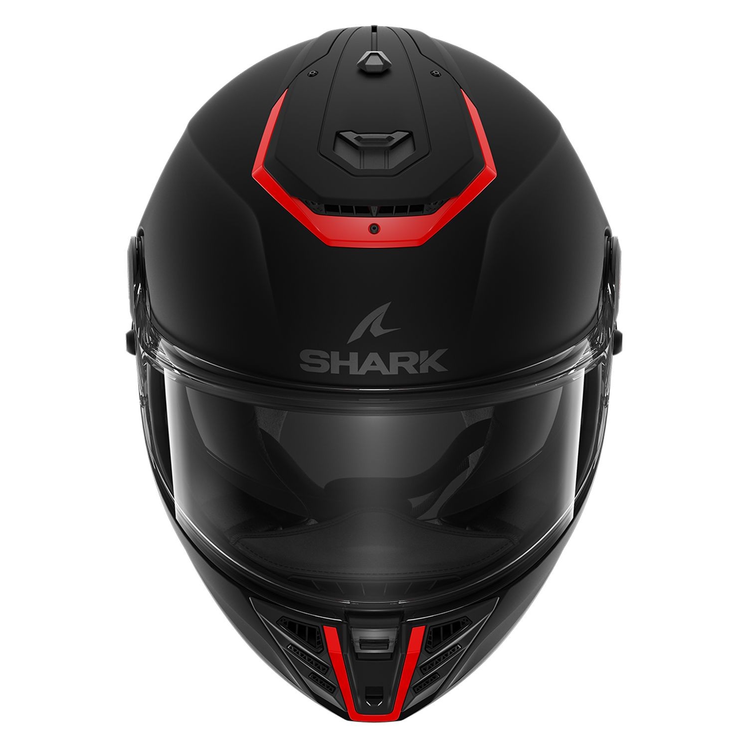 0322 SHARK SPARTAN RS STINGREY KAPALI KASK SİYAH KIRMIZI