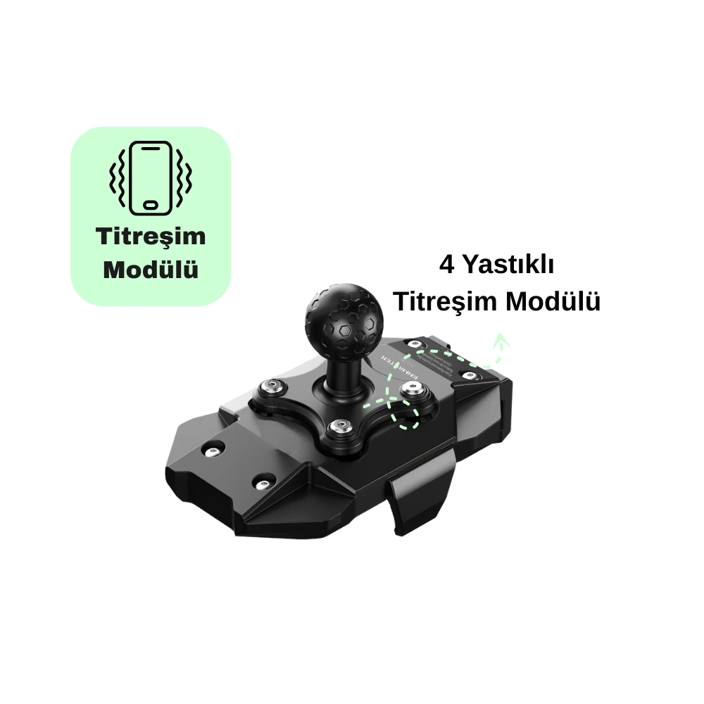 KN MASTER TT-880 WU KABLOSUZ ŞARJLI TİTREŞİM ÖNLEYİCİLİ MOTOSİKLET TELEFON TUTUCU