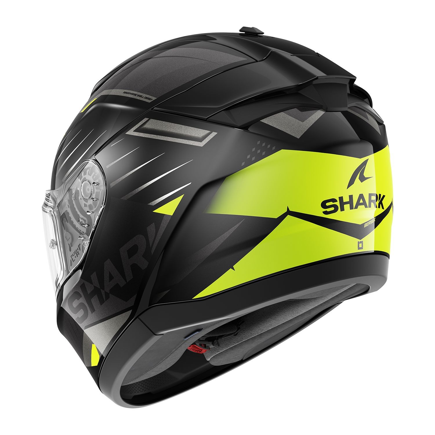 Shark Rıdıll 2 Bersek Kapalı Kask Siyah Sarı