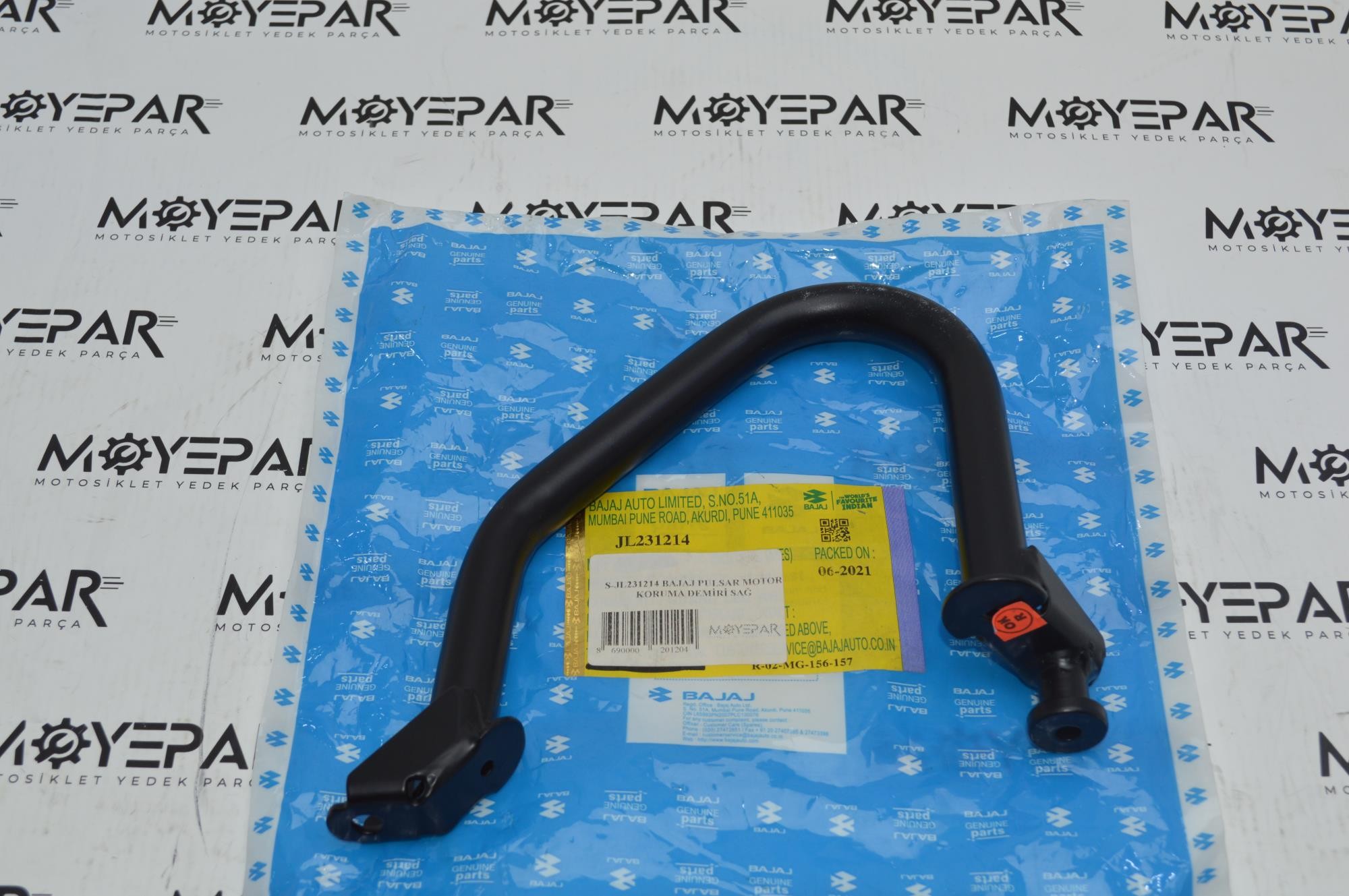 S-JL231214 BAJAJ PULSAR MOTOR KORUMA DEMİRİ SAĞ