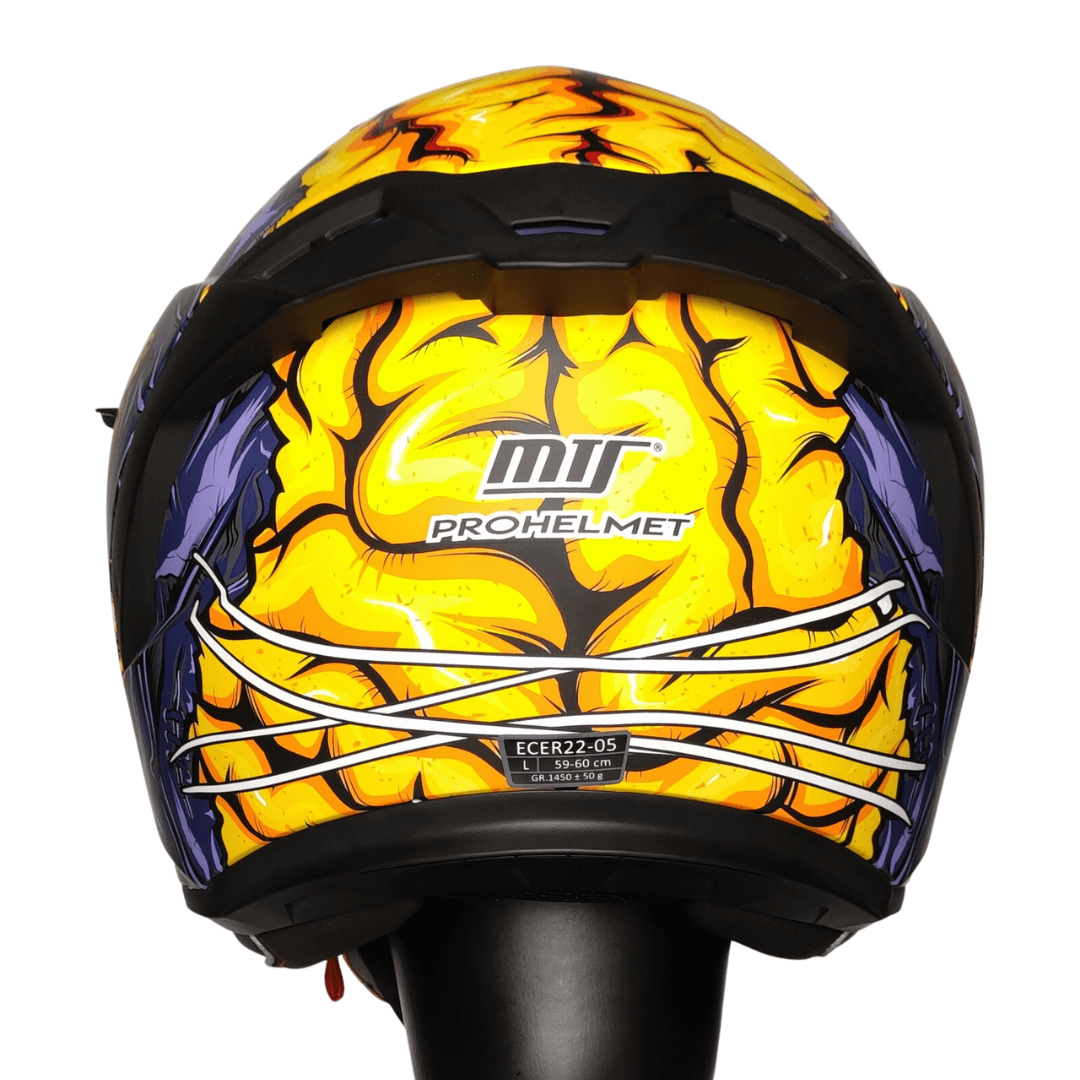 Mts Snake 801 Full Face Kask Zombıes Orange