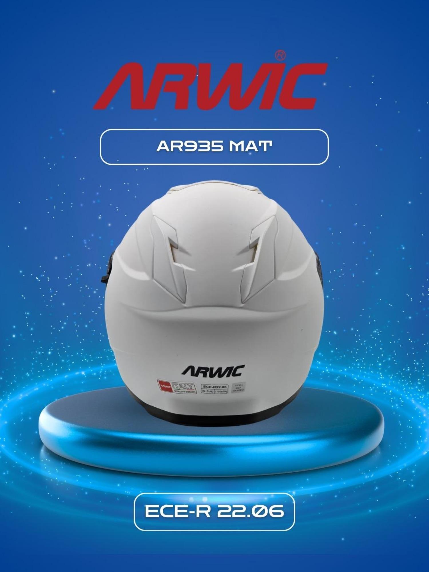 ARWİC KASK AR935 MAT BEYAZ