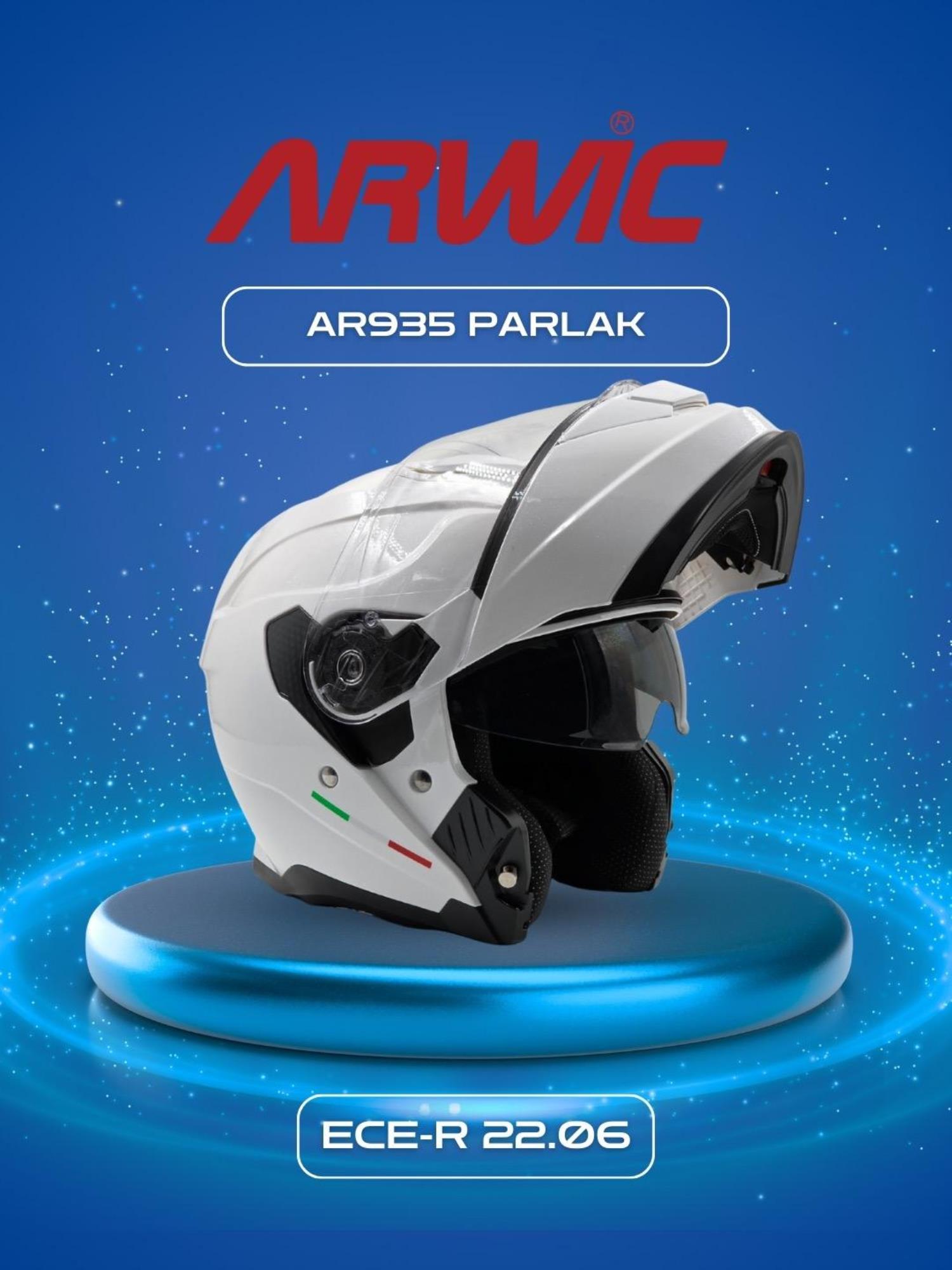 ARWİC KASK AR935 PARLAK BEYAZ