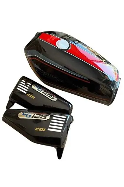 FRS 071 CG 125 DEPO YAN KAPAK SETİ SİYAH KUBA MODEL