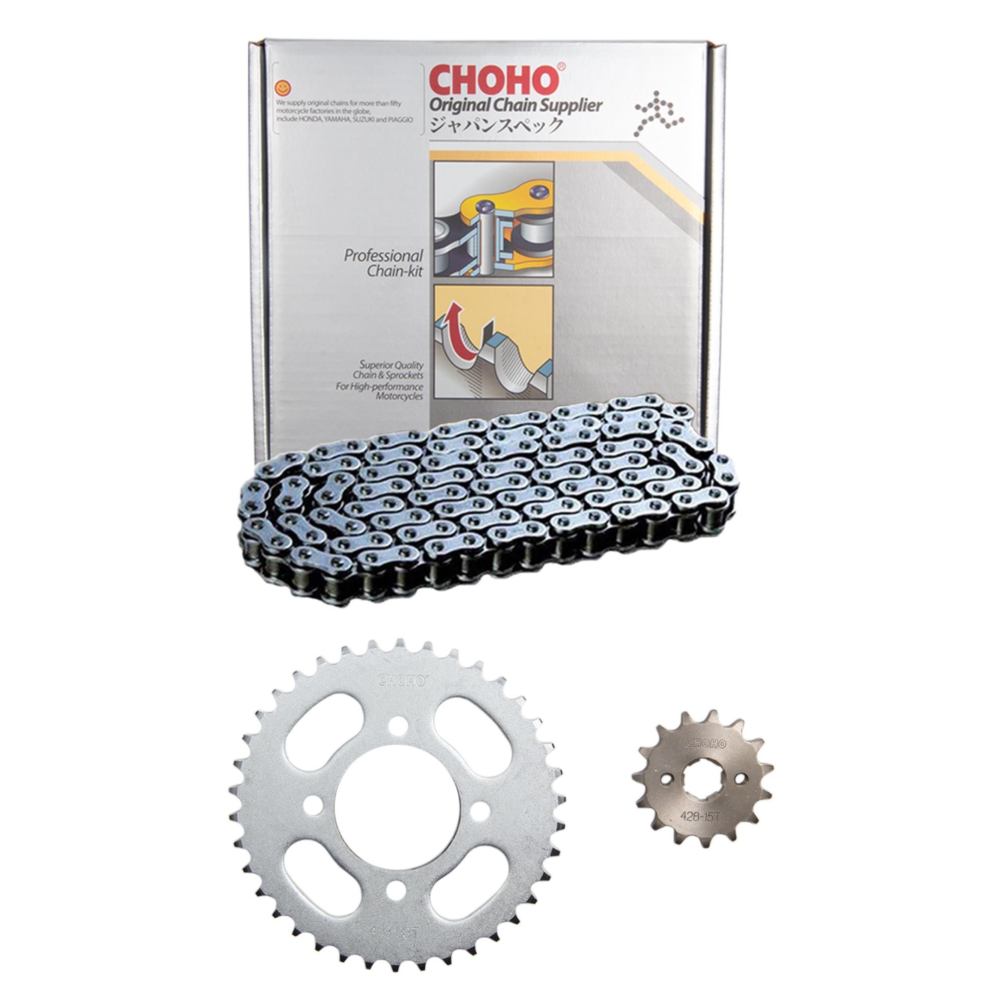 204-705 MONDİAL DRİF MH 125 CHOHO 15T 38T ZİNCİR DİŞLİ SETİ