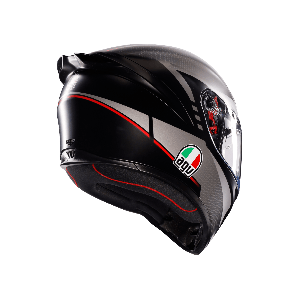 AGV KASK/K1 S LAP MATT BLACK/GREY/RED