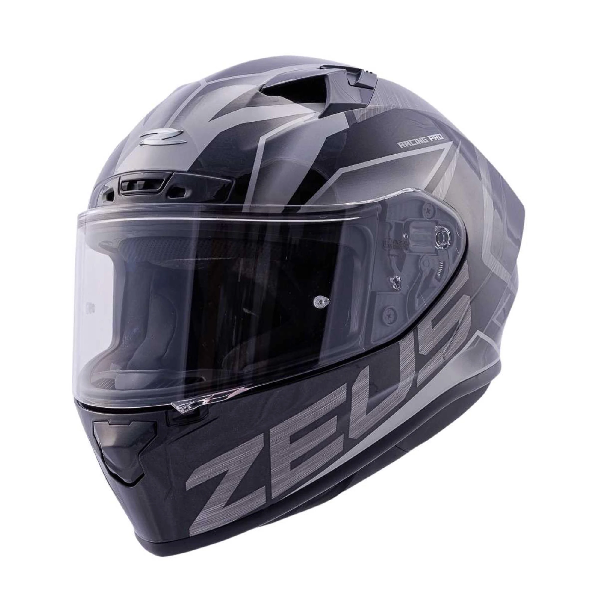 ZEUS KASK/ZS-826 PEARL BLACK BK3 SILVER