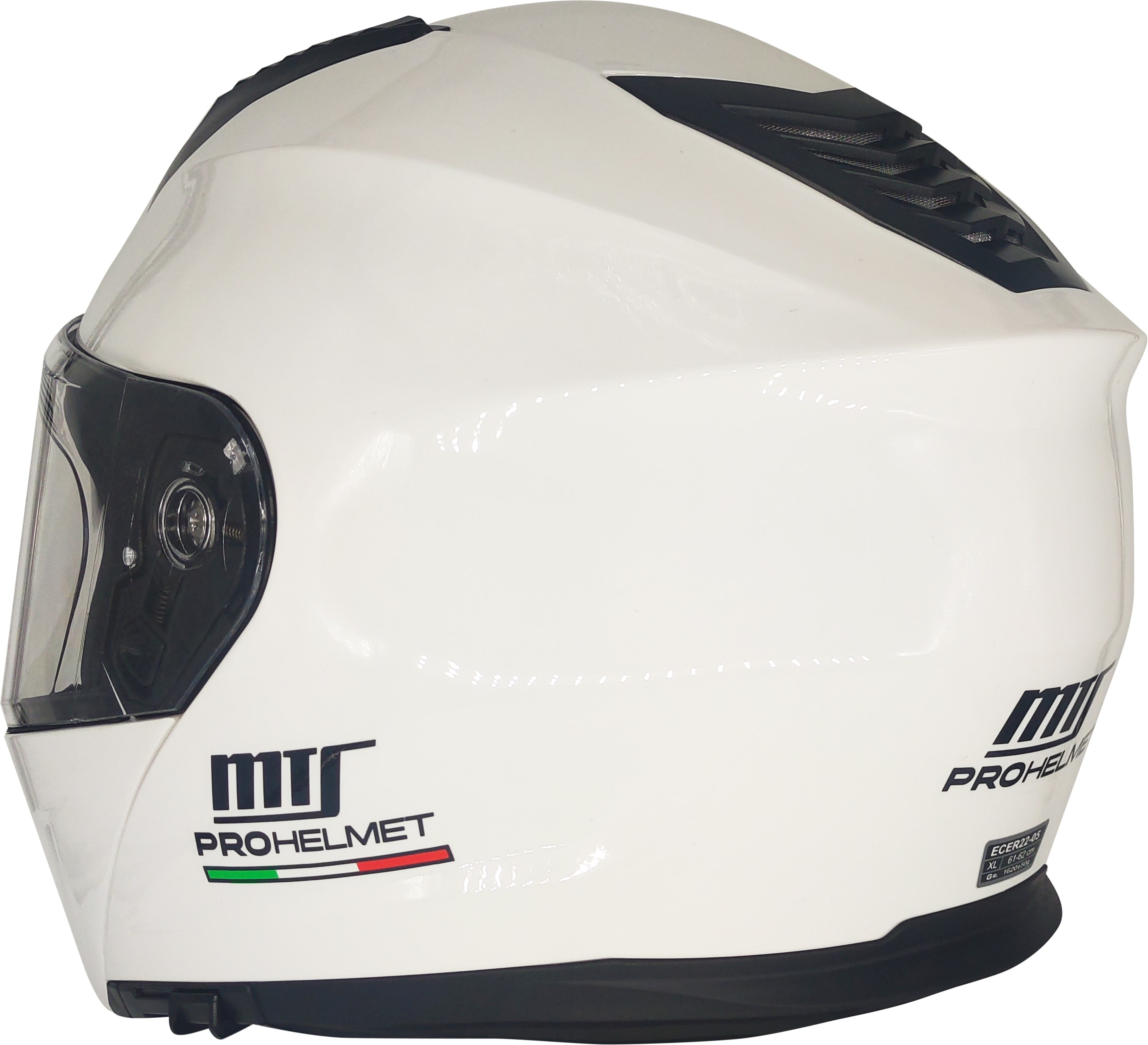 Mts Helmets 966 White Çene Açılır Model