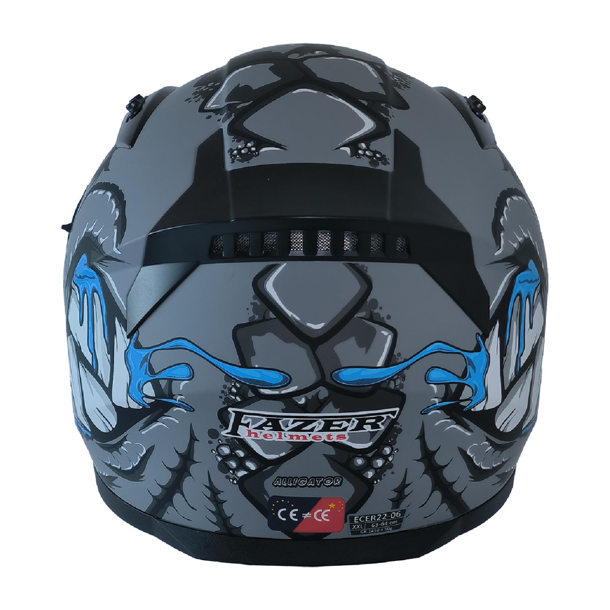 FAZER 211-DV FULL FACE ALLIGATOR GRİ