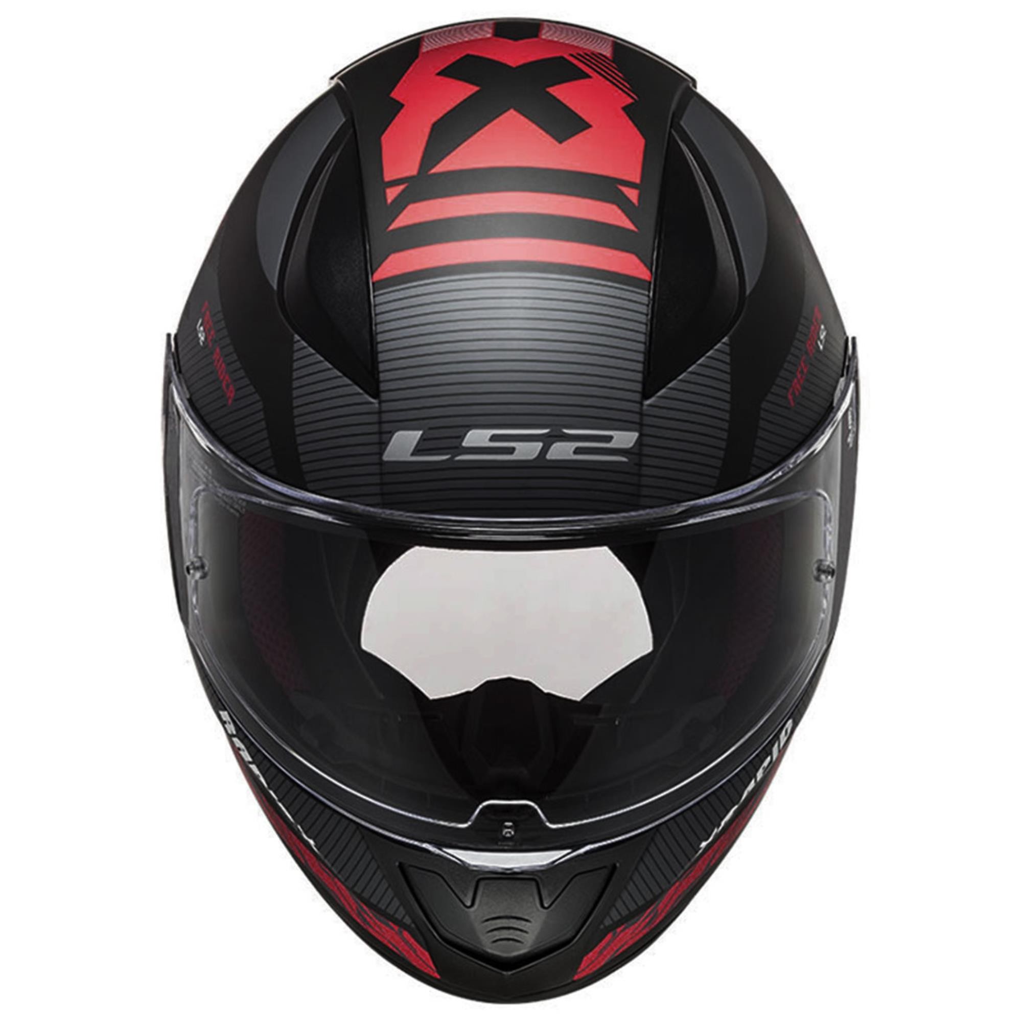 LS2 RAPID 2 XTREET MAT SİYAH-KIRMIZI KASK