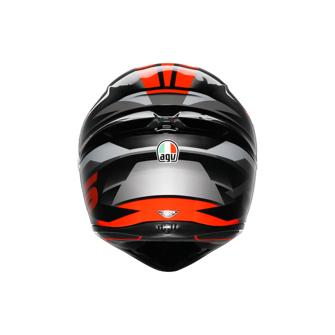 AGV KASK/K1 S E2206 FASTLAP BLACK GREY RED CONF.
