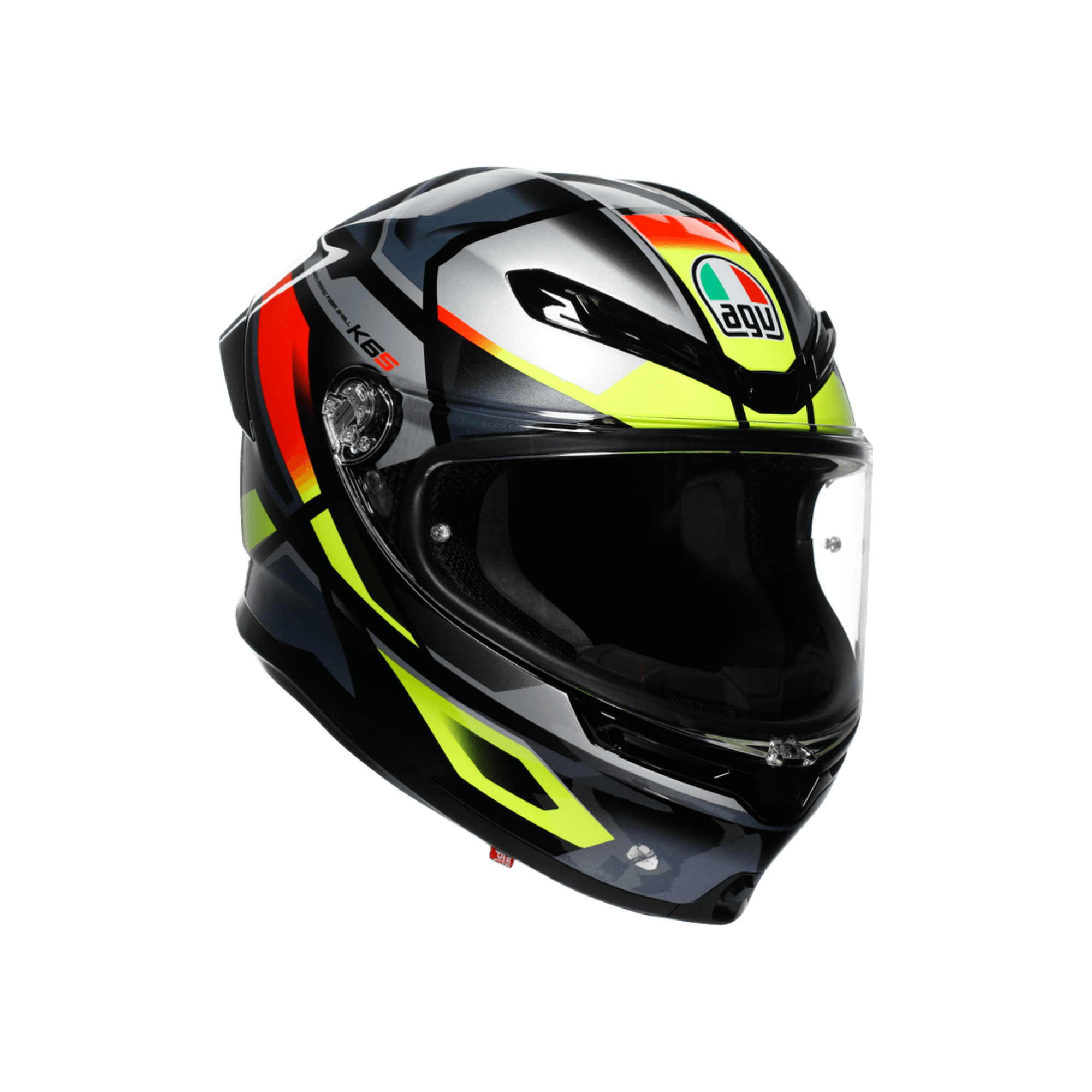 AGV KASK/K6 S MPLK ERAZER BLACK/RED YELLOW FLUO M0186