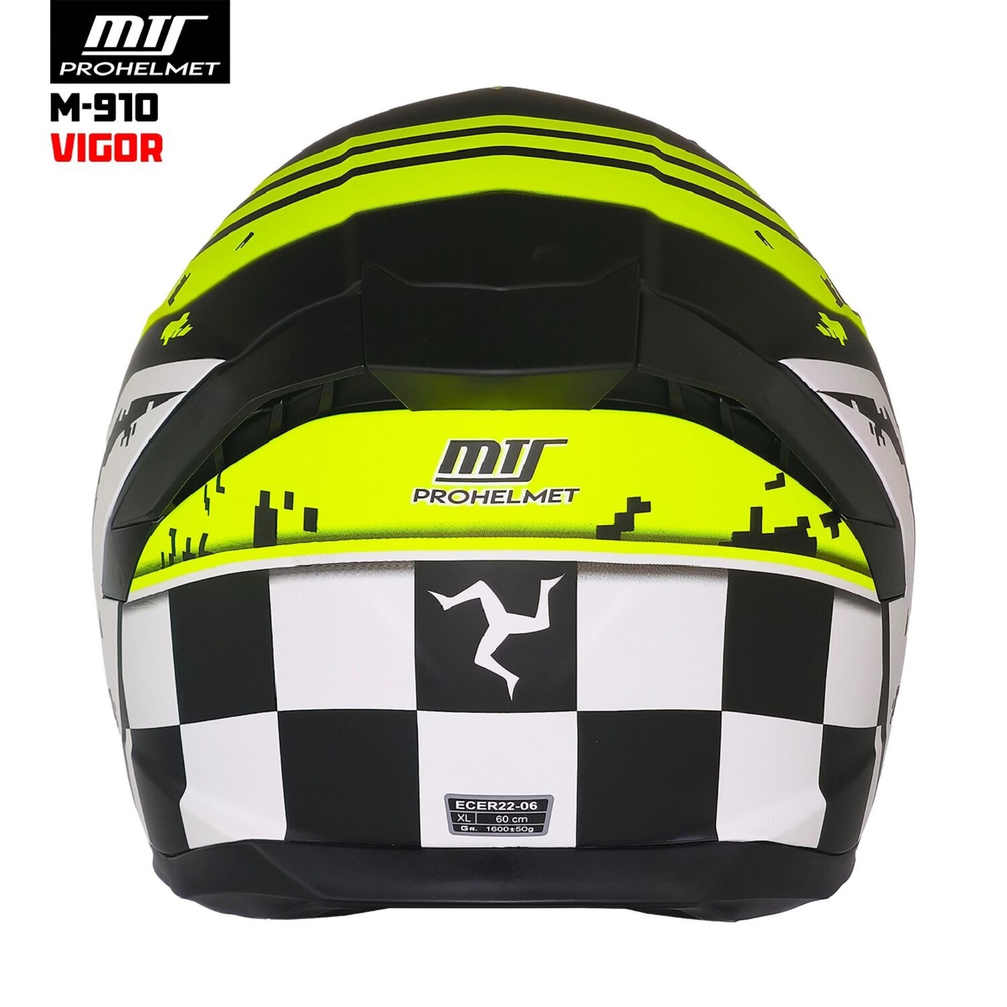 MTS 910 WİGOR SARI FULL FACE KASK