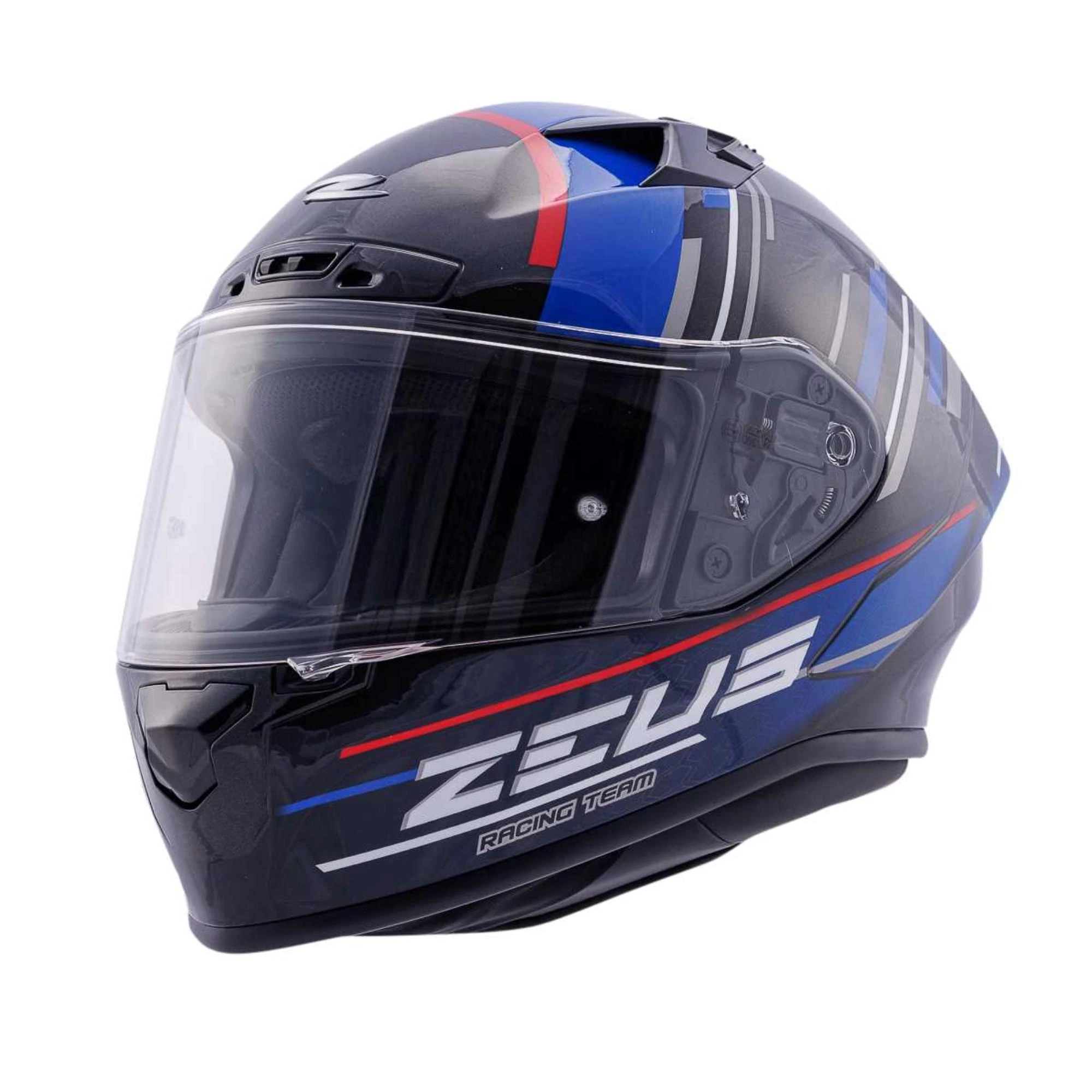KHS CLUB 800 サイズ52 ZEUS KASK/ZS-826 PEARL BLACK BK15 BLUE