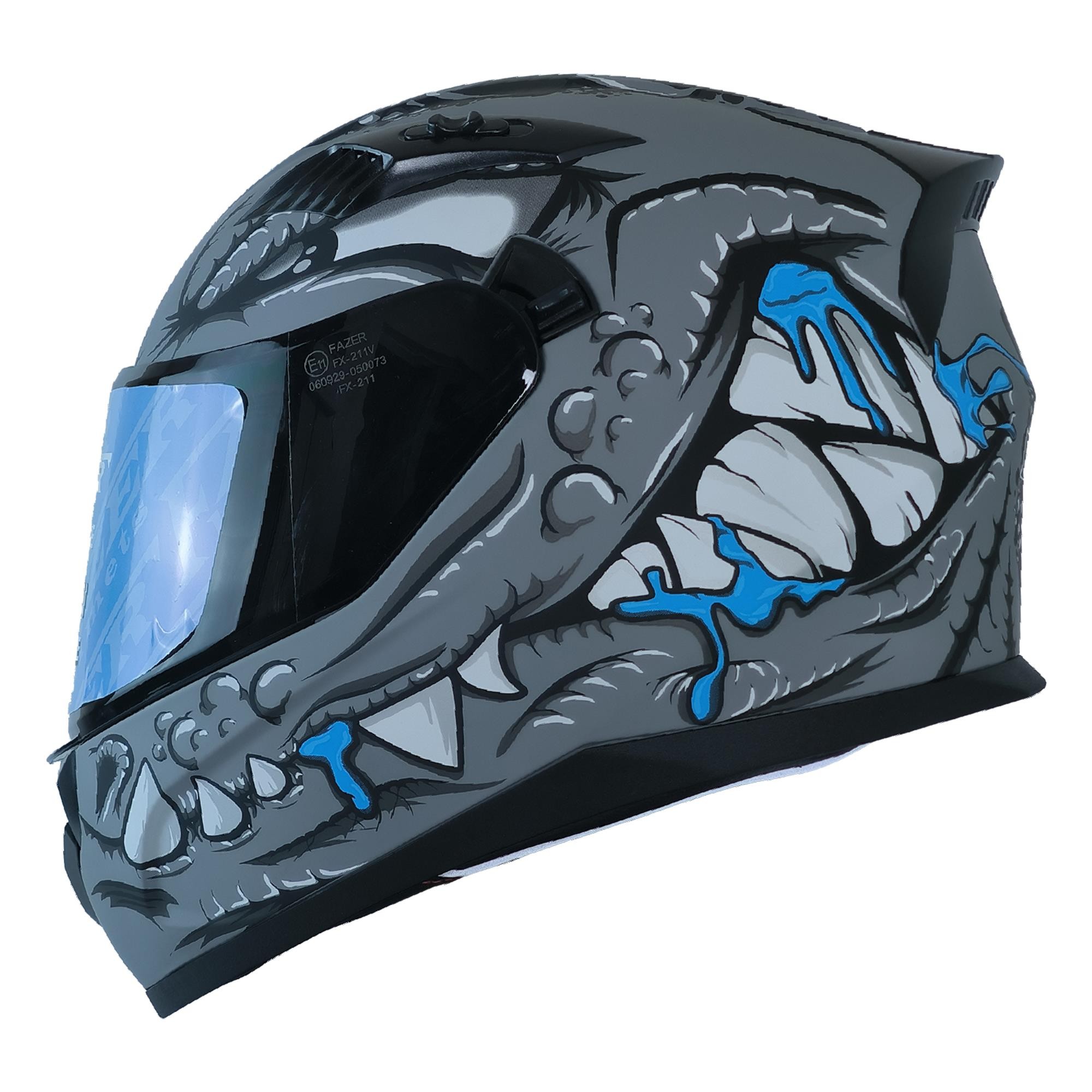FAZER 211-DV FULL FACE ALLIGATOR GRİ