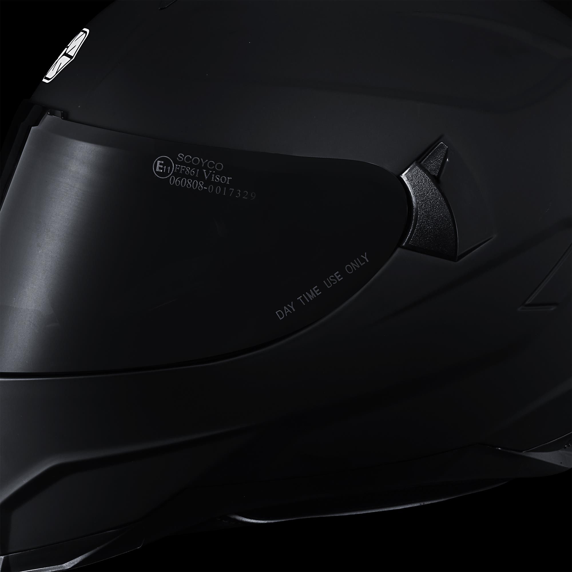 SCOYCO FF-869 MAT SİYAH FULL FACE KASK