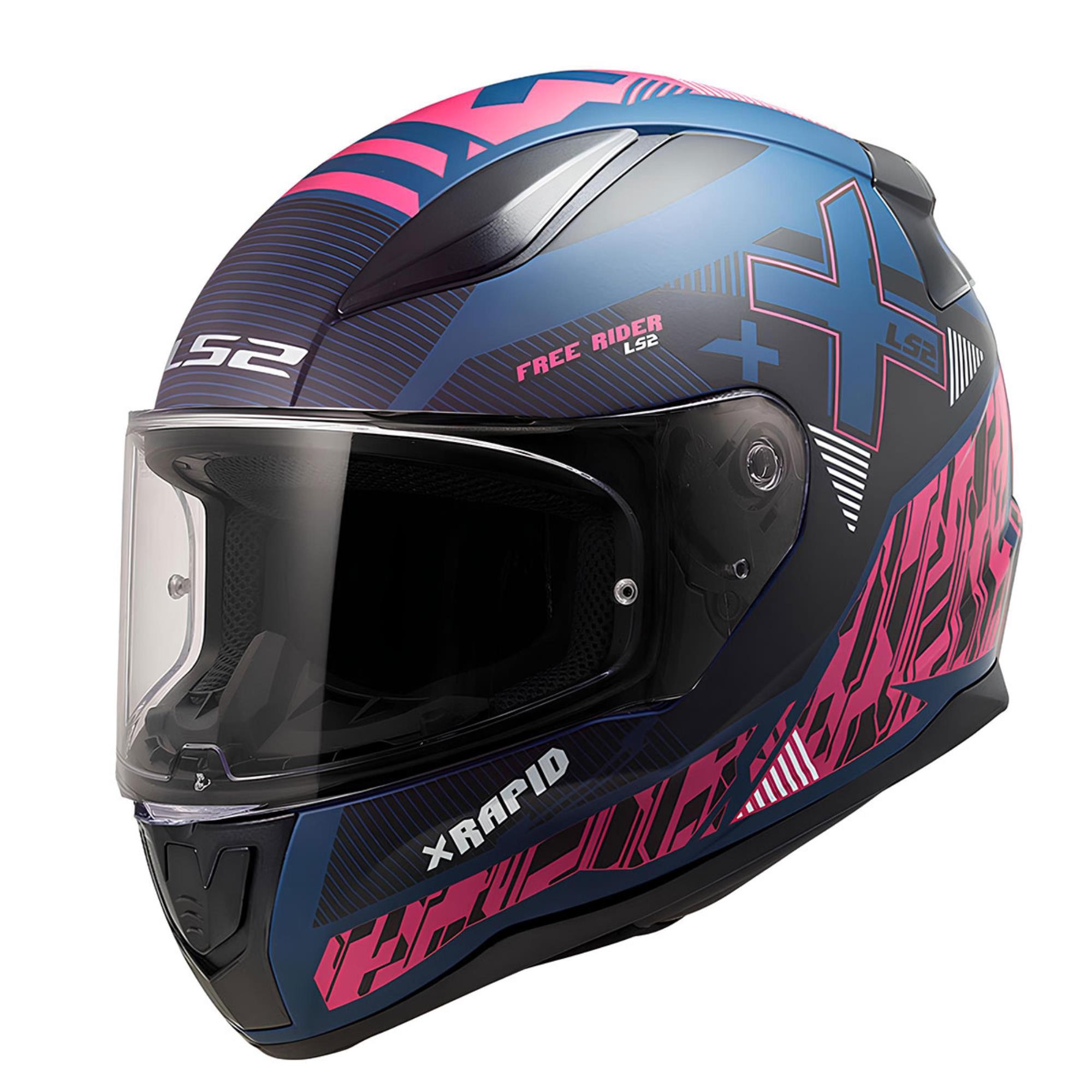 LS2 RAPID 2 XTREET MAT MAVİ-MOR KASK