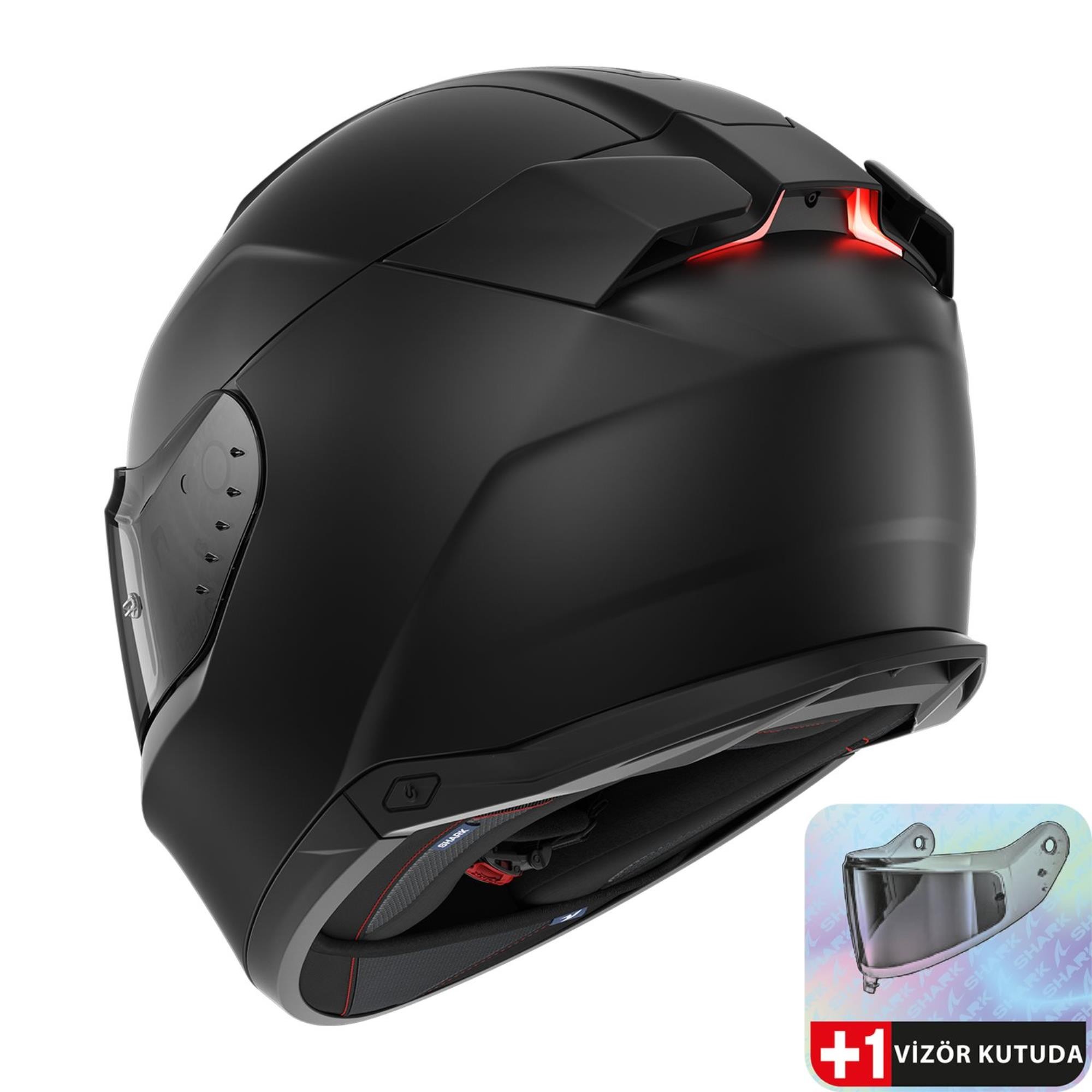 0318 SHARK SKWAL İ3 DARK SHADOW EDITION MAT SİYAH KASK KMA