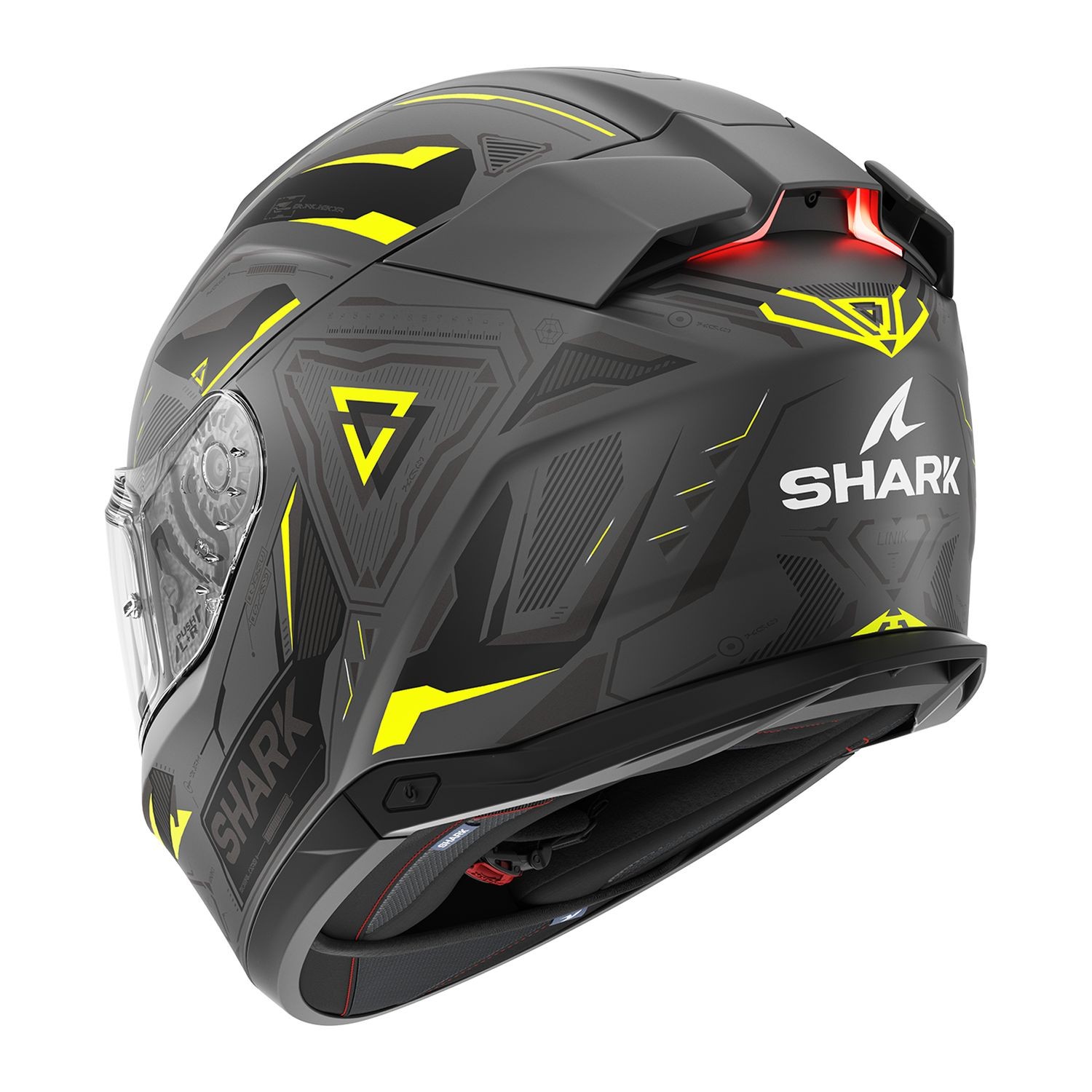 Shark Skwal İ3 Lınık Kapalı Kask Gri Sarı