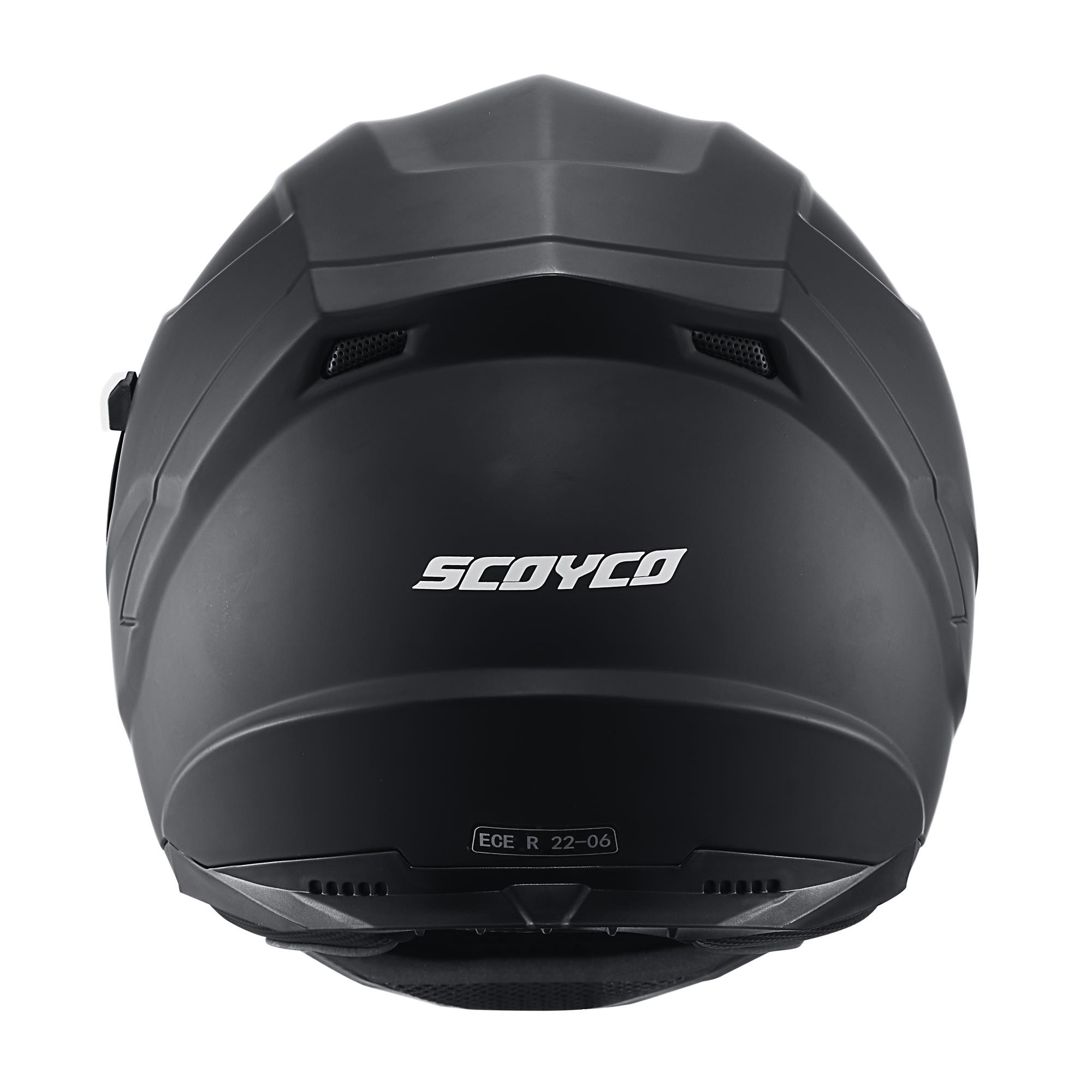 SCOYCO FF-869 MAT SİYAH FULL FACE KASK