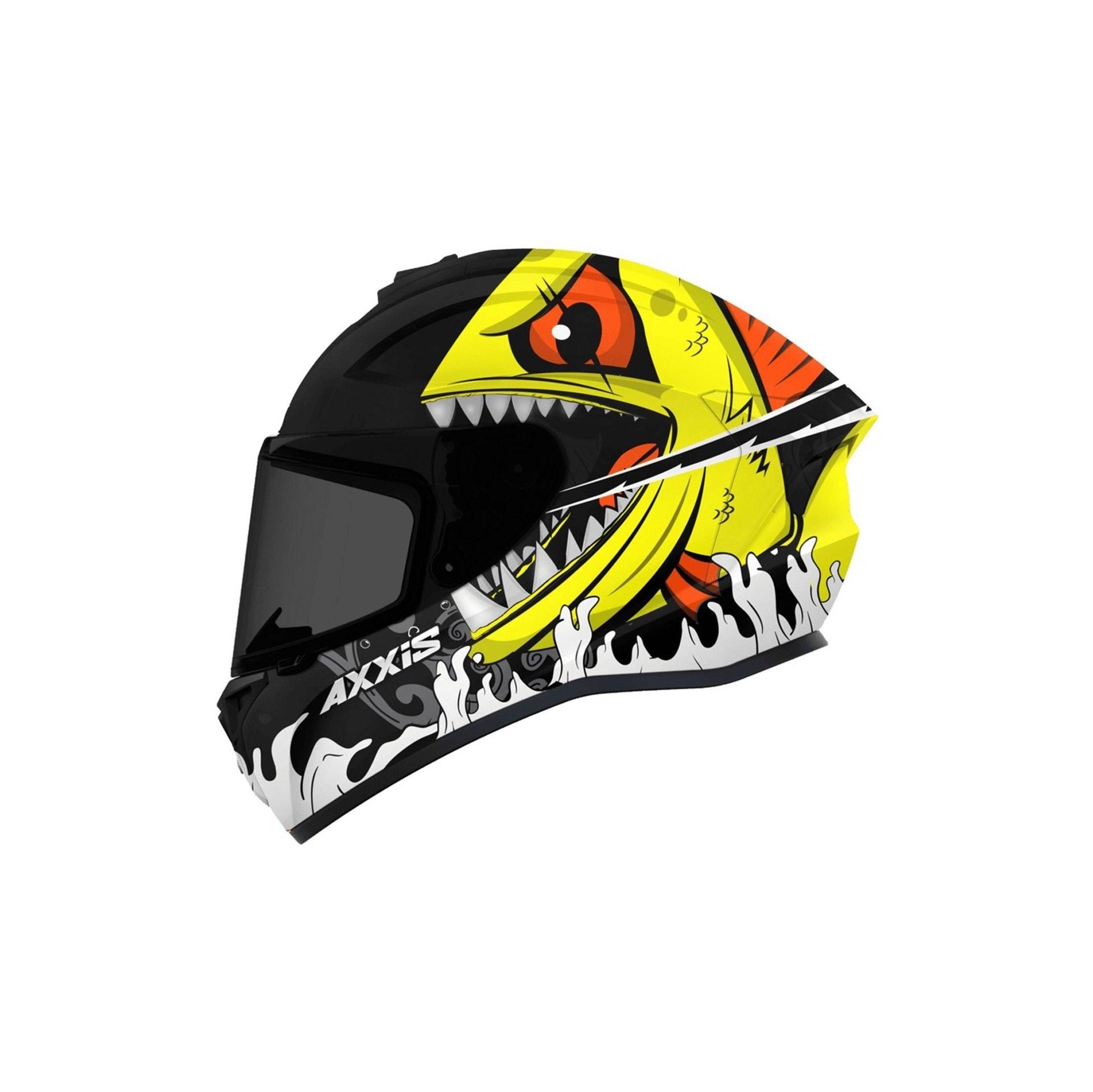 Axxis Draken Viperfish Matt Pearl Fluor Orange Full Face Kapalı Motosiklet Kaskı