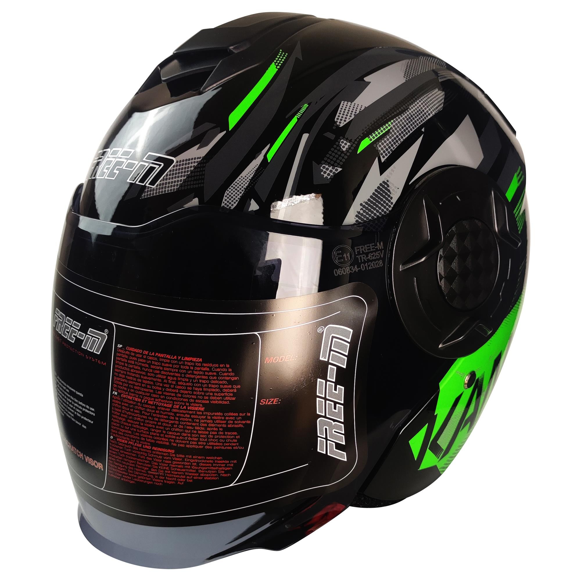 FREEM FR-665 GREEN YARIM KASK