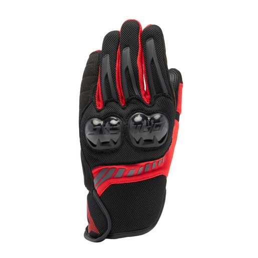 DAINESE ELD/MIG 3 AIR TEX GLOVES BLACK/RED-LAVA