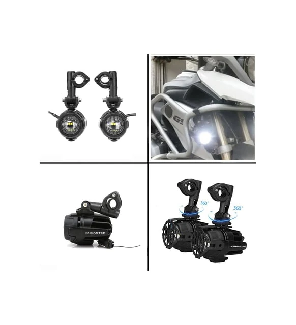 KNMASTER SHARK 30W BMW MOTOSİKLET LED SİS FARI - TAKIM