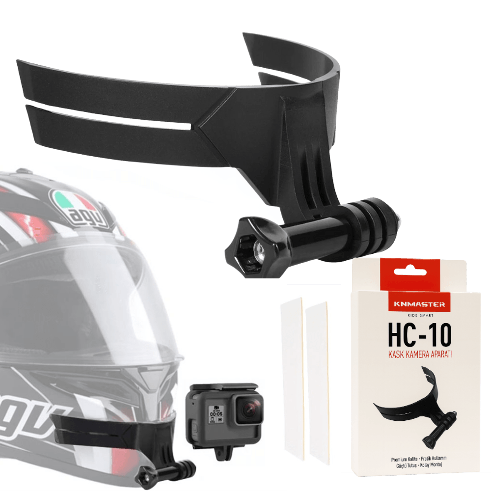 KNMASTER MOTOSİKLET KASK ÇENE YAPIŞTIRICILI TELEFON VE AKSİYON KAMERA TUTUCU K4925 HC-10