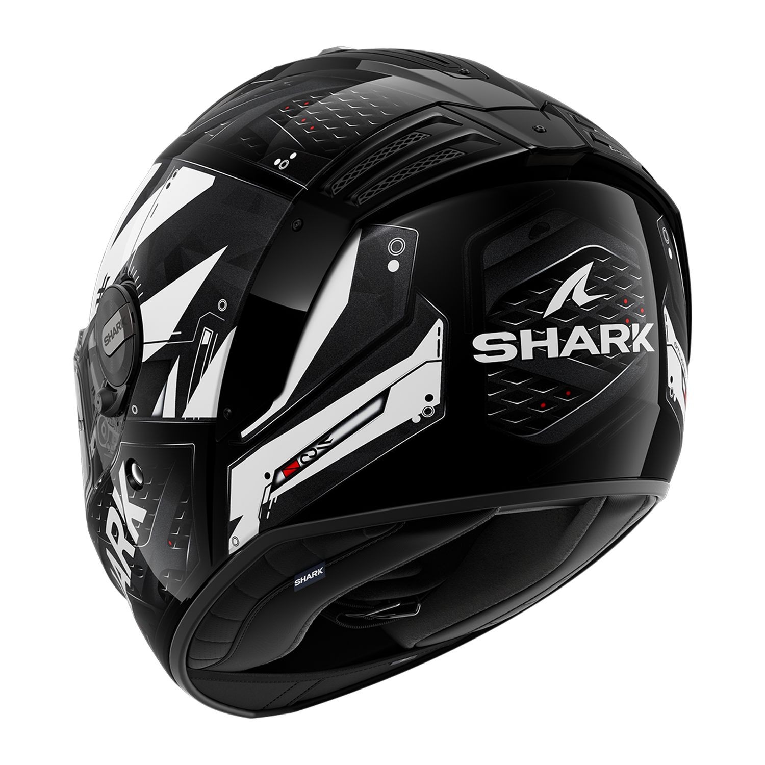 0322 SHARK SPARTAN RS STINGREY KAPALI KASK SİYAH BEYAZ