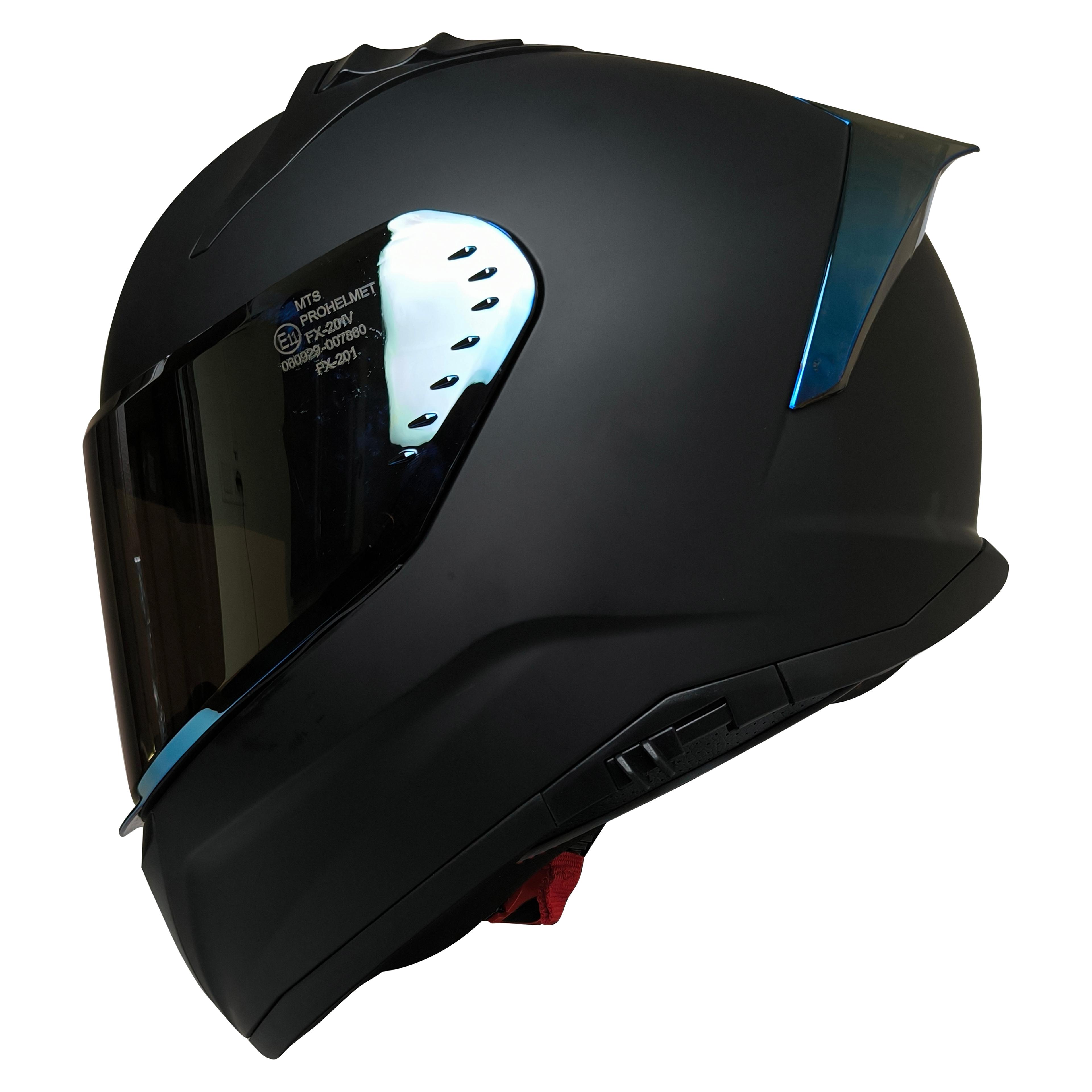 Mts Snake 801 Full Face Kask Mat Black