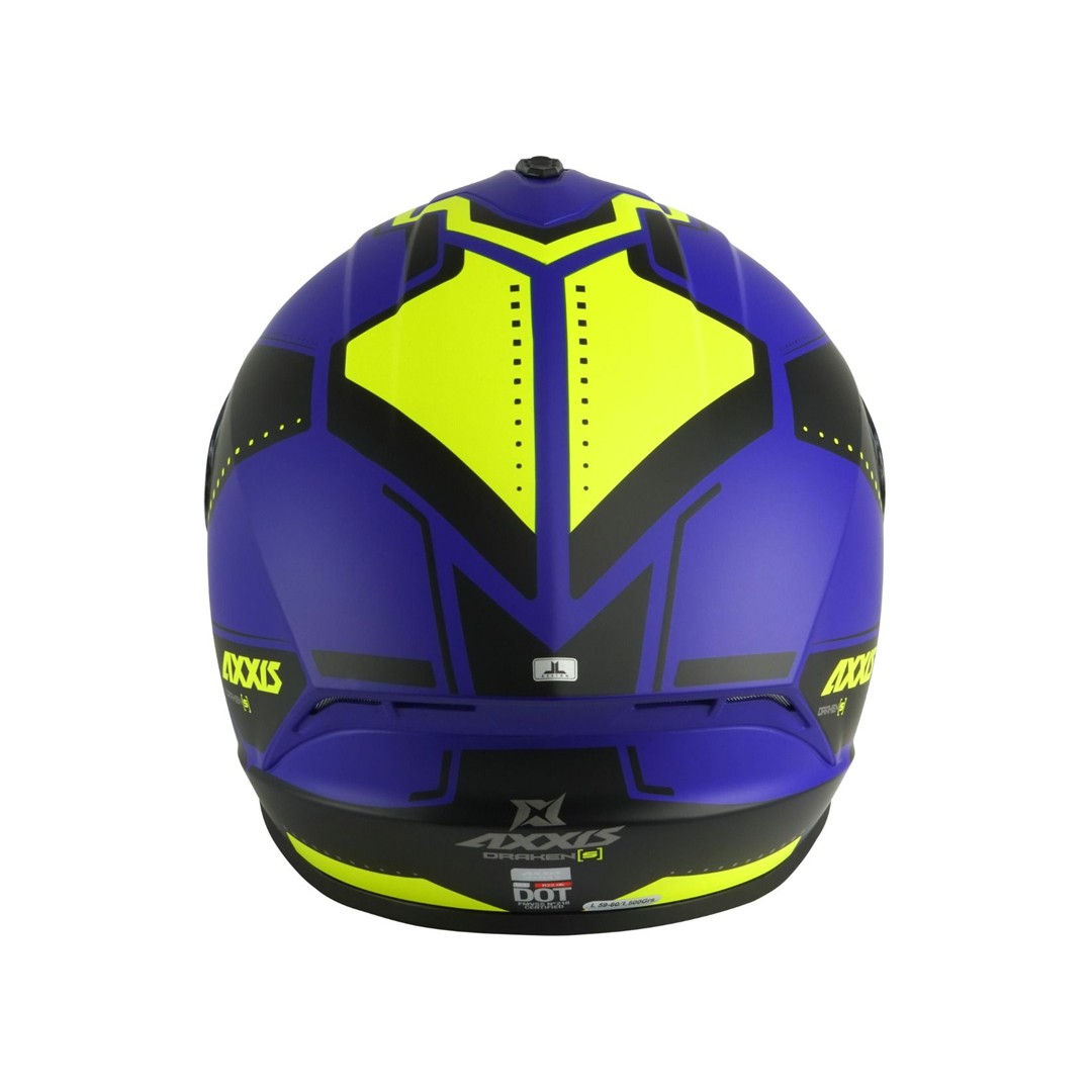 Axxis Draken S Sonar E7 Matt Blue + Black Visor