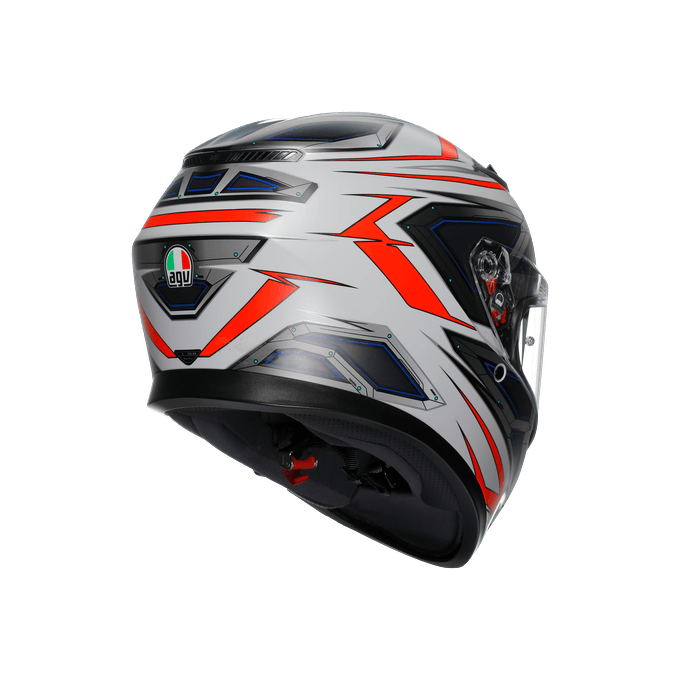 AGV KASK/K3 E2206 MPLK SPACE MATT WHITE RED FLUO CONFİGURATİON