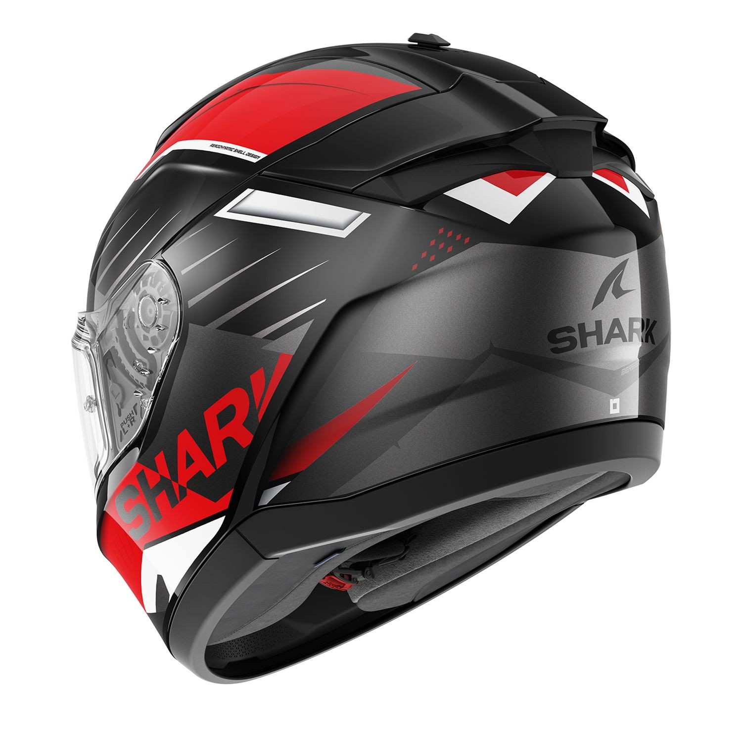 0310 SHARK RIDILL 2 BERSEK KAPALI KASK KIRMIZI SİYAH