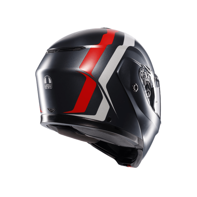 AGV KASK/STREETMODULAR RESI MATT GREY SILVER RED