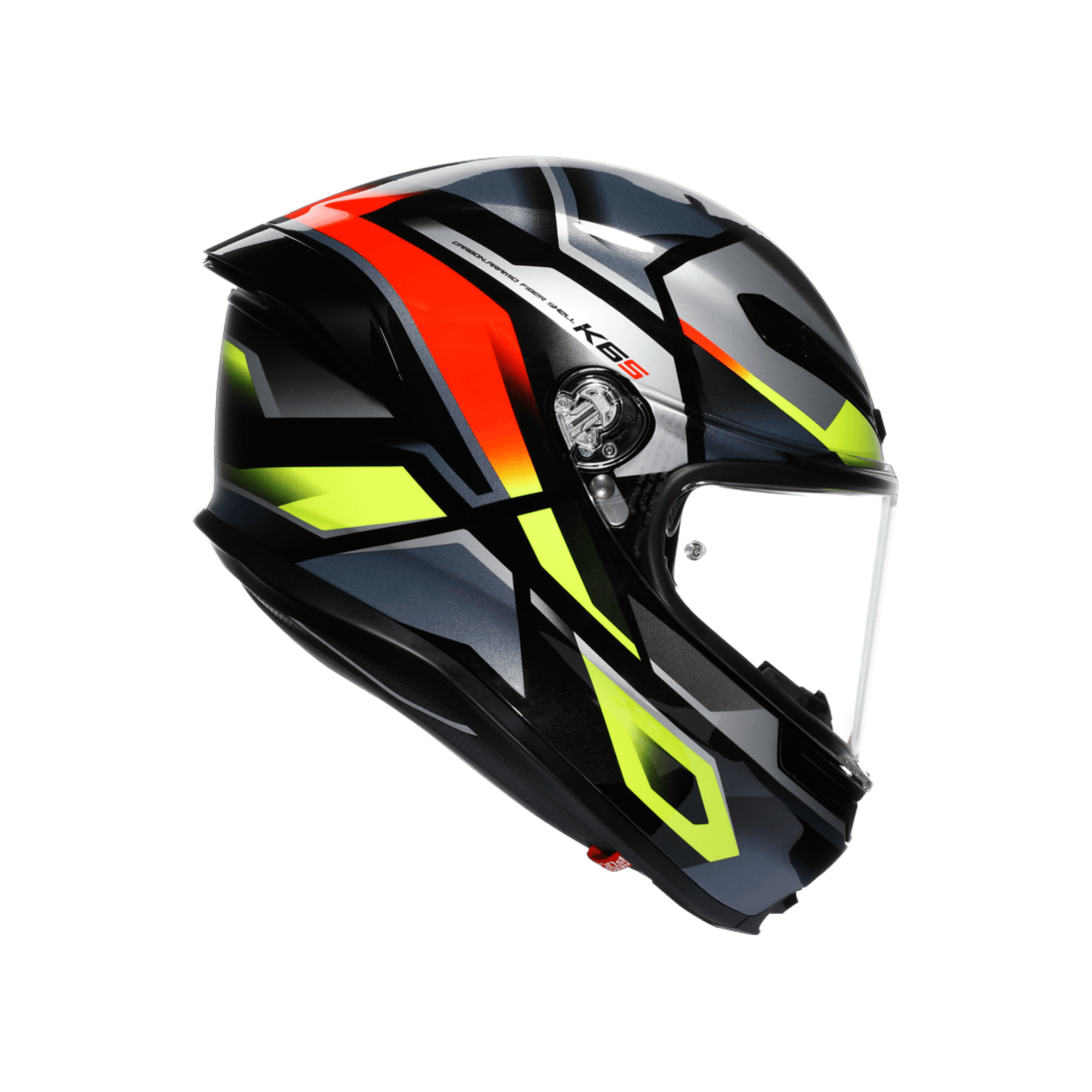 AGV KASK/K6 S MPLK ERAZER BLACK/RED YELLOW FLUO M0186