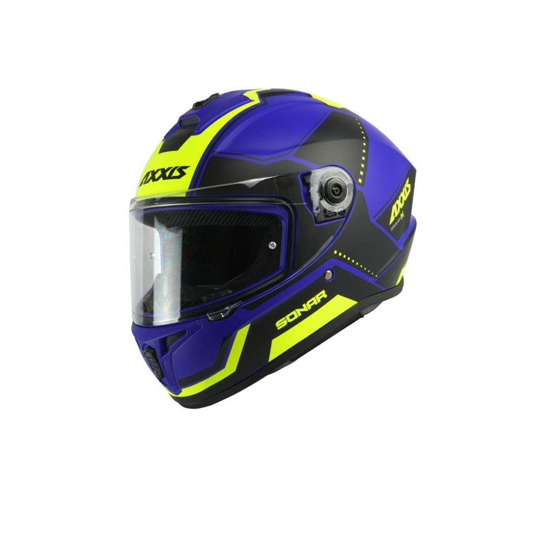 Axxis Draken S Sonar E7 Matt Blue + Black Visor