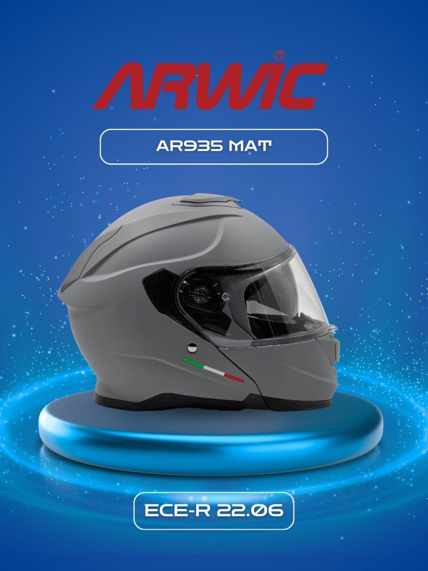ARWİC KASK AR935 MAT GRİ