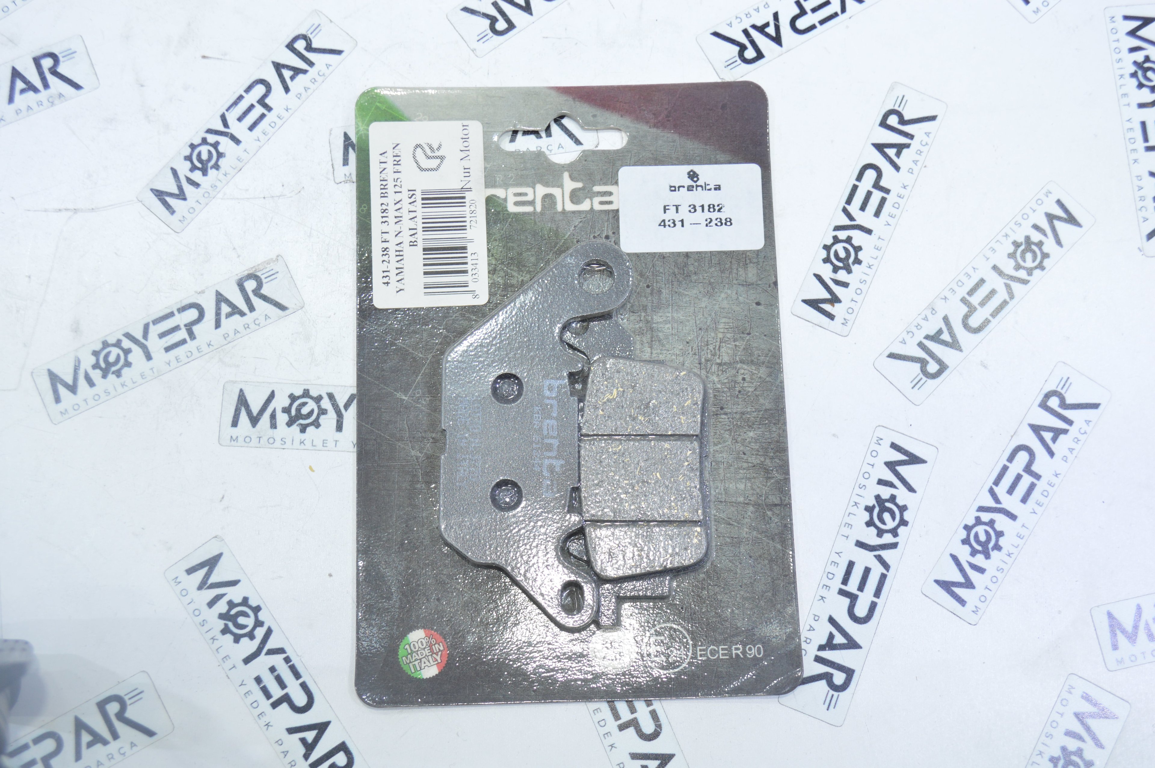 431-238 Ft 3182 Brenta Yamaha N-Max 125 Fren Balatası