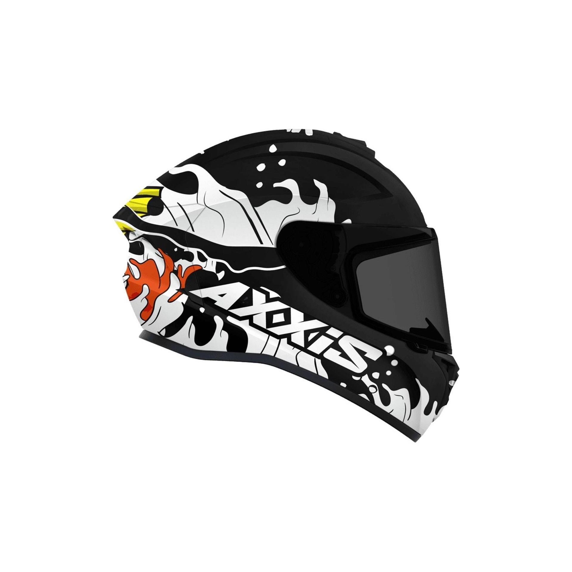 Axxis Draken Viperfish Matt Pearl Fluor Orange Full Face Kapalı Motosiklet Kaskı