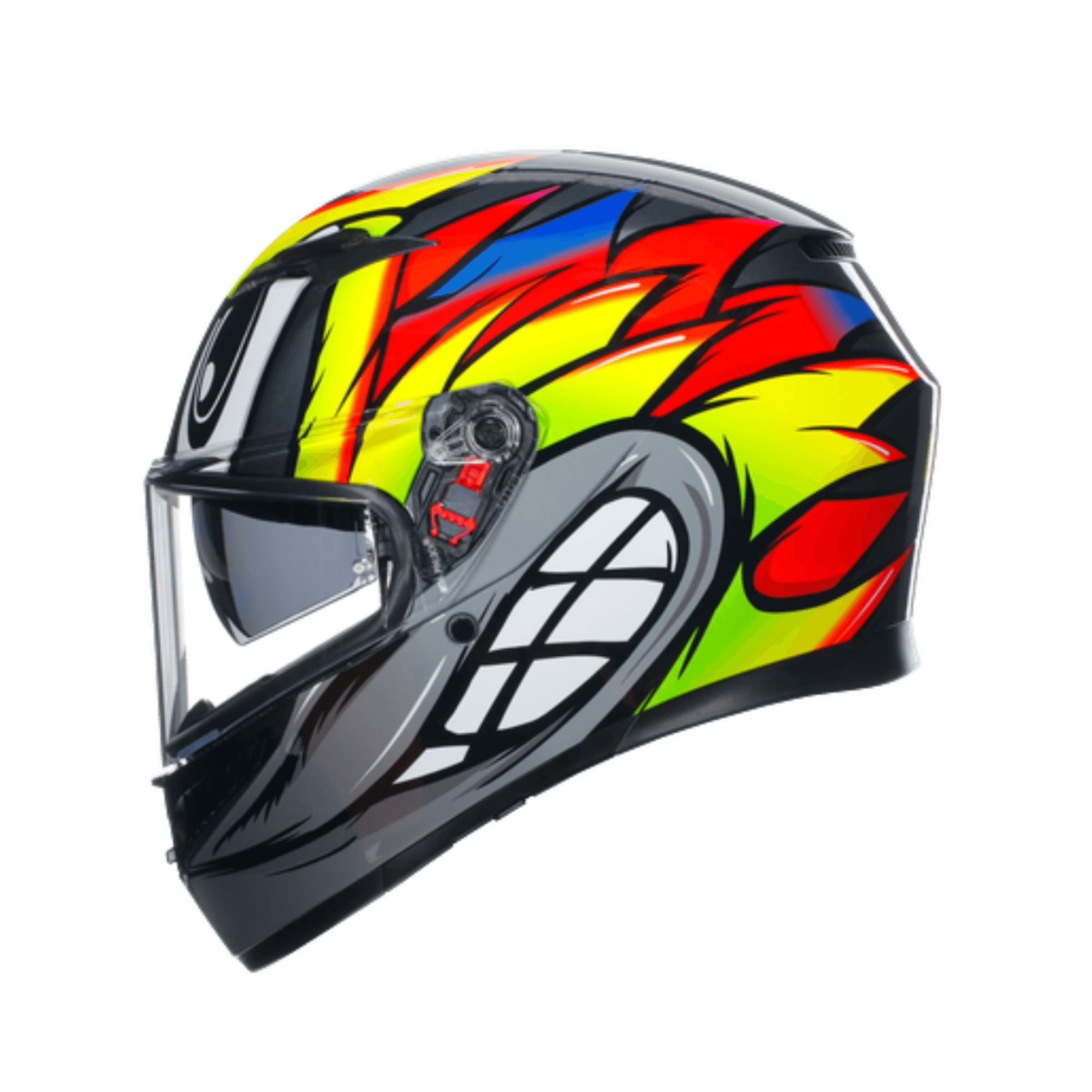 AGV KASK/K3 MPLK BIRDY 2.0 GREY YLW RED