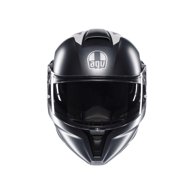 AGV KASK/STREETMODULAR RESI MATT GREY SILVER RED