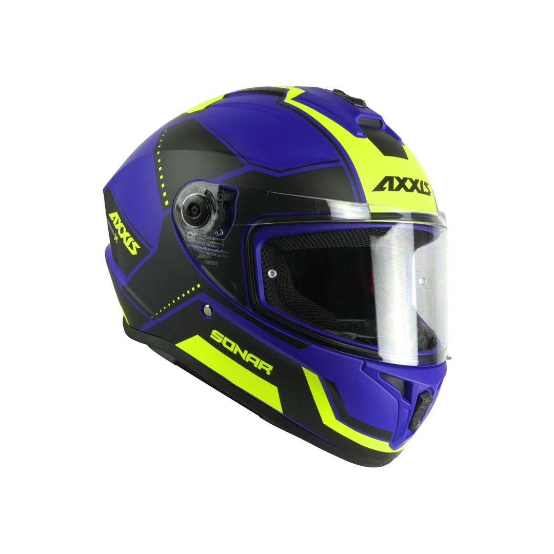 Axxis Draken S Sonar E7 Matt Blue + Black Visor