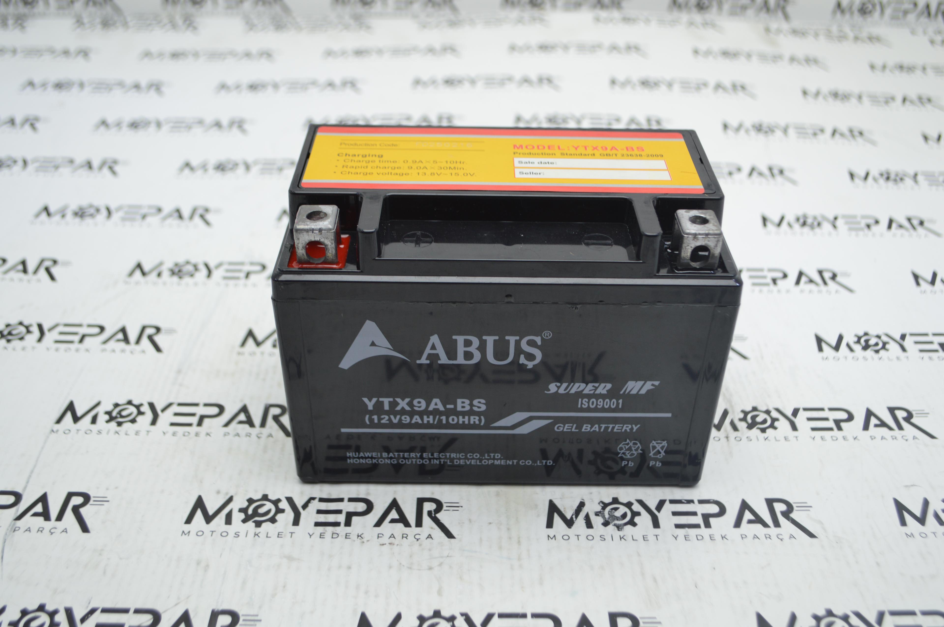 AKÜABUS005 12N9L-BS 1209 YATIK AKÜ