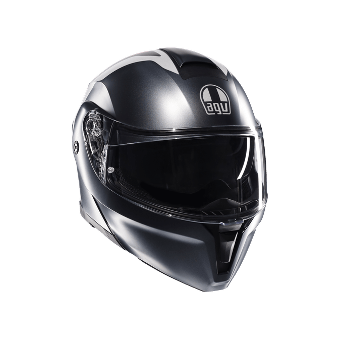 AGV KASK/STREETMODULAR RESI MATT GREY SILVER RED